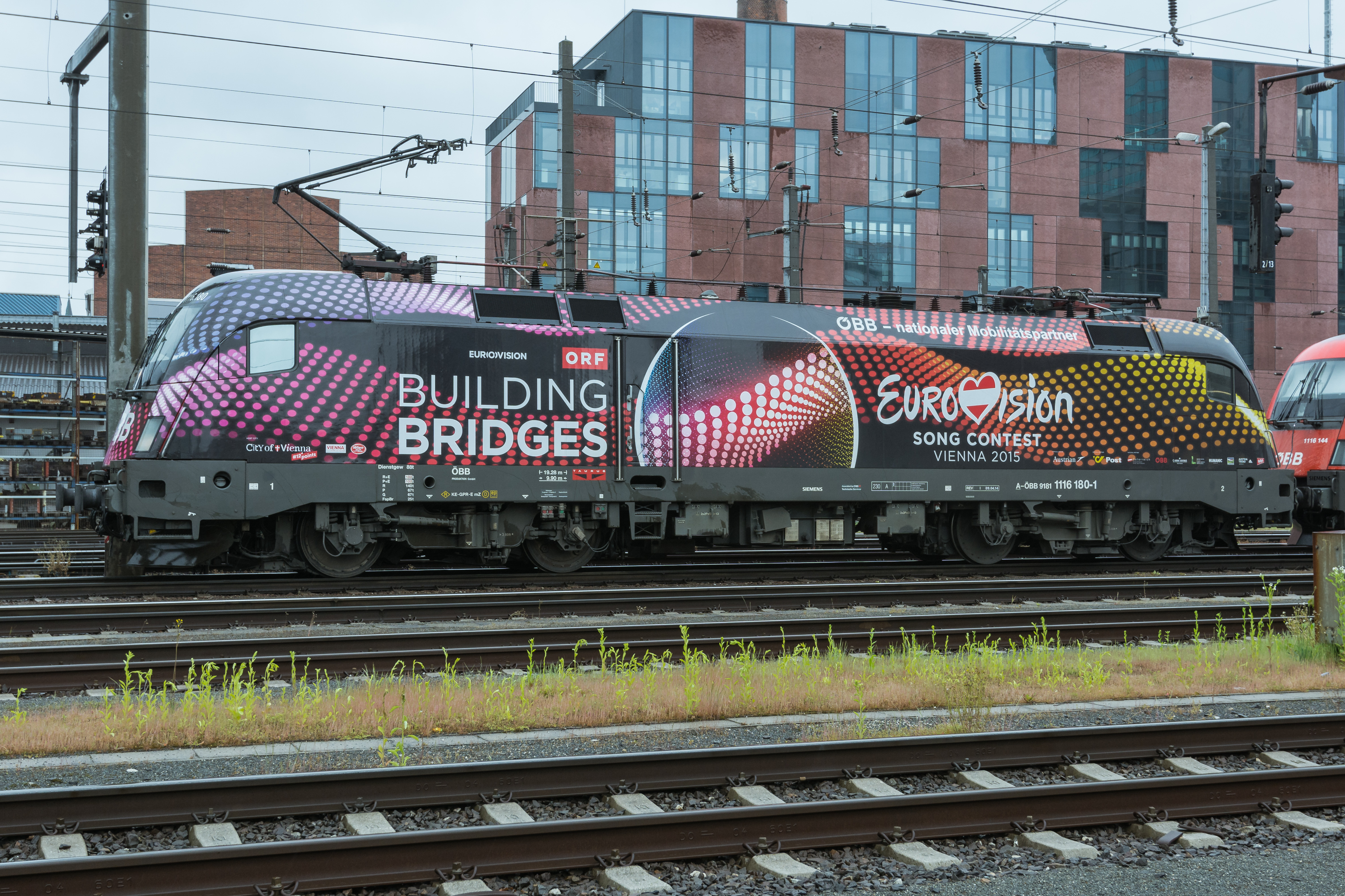 ÖBB Lok 1116 180-1 Building Bridges Eurovision Song Contest