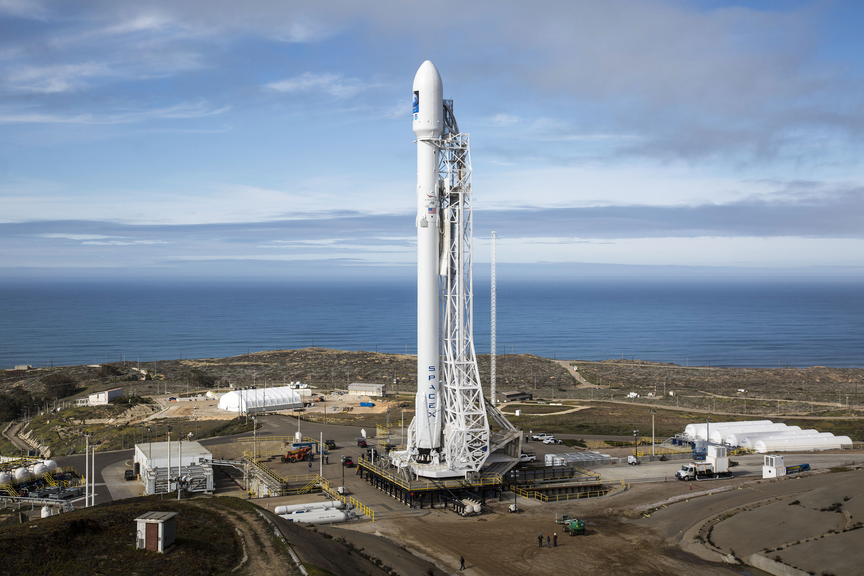 2016 Falcon 9 at Vandenberg Air Force Base