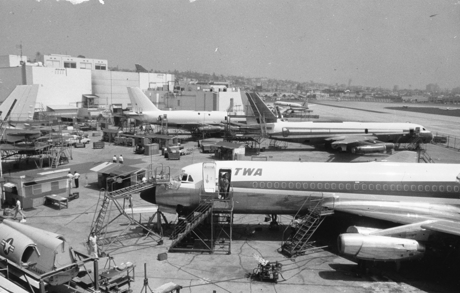 23 0066569 Convair, immagine negativa - Convair 880 Trans World Airlines, produzione finale