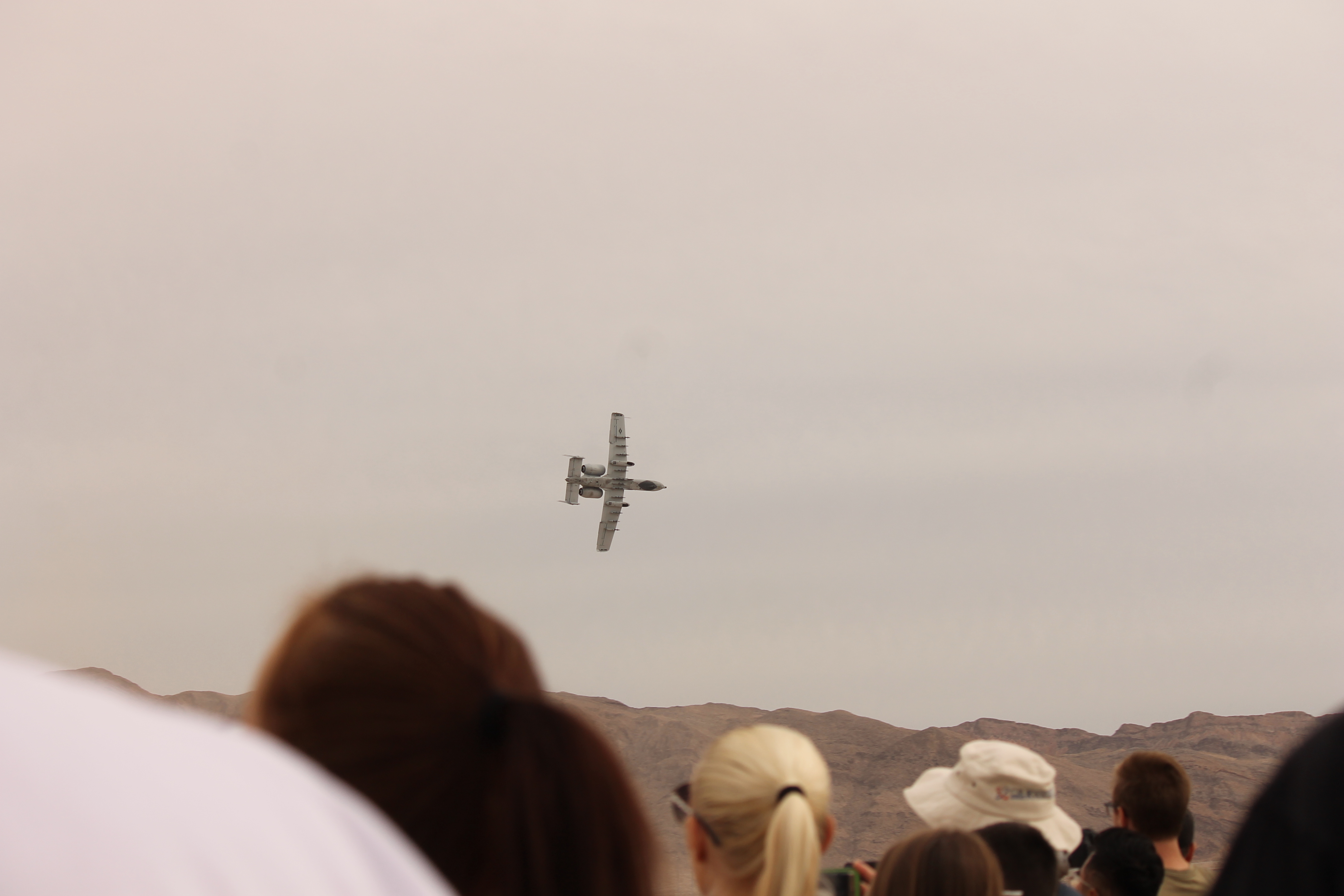 USAF A-10 Thunderbolt II banking in flight