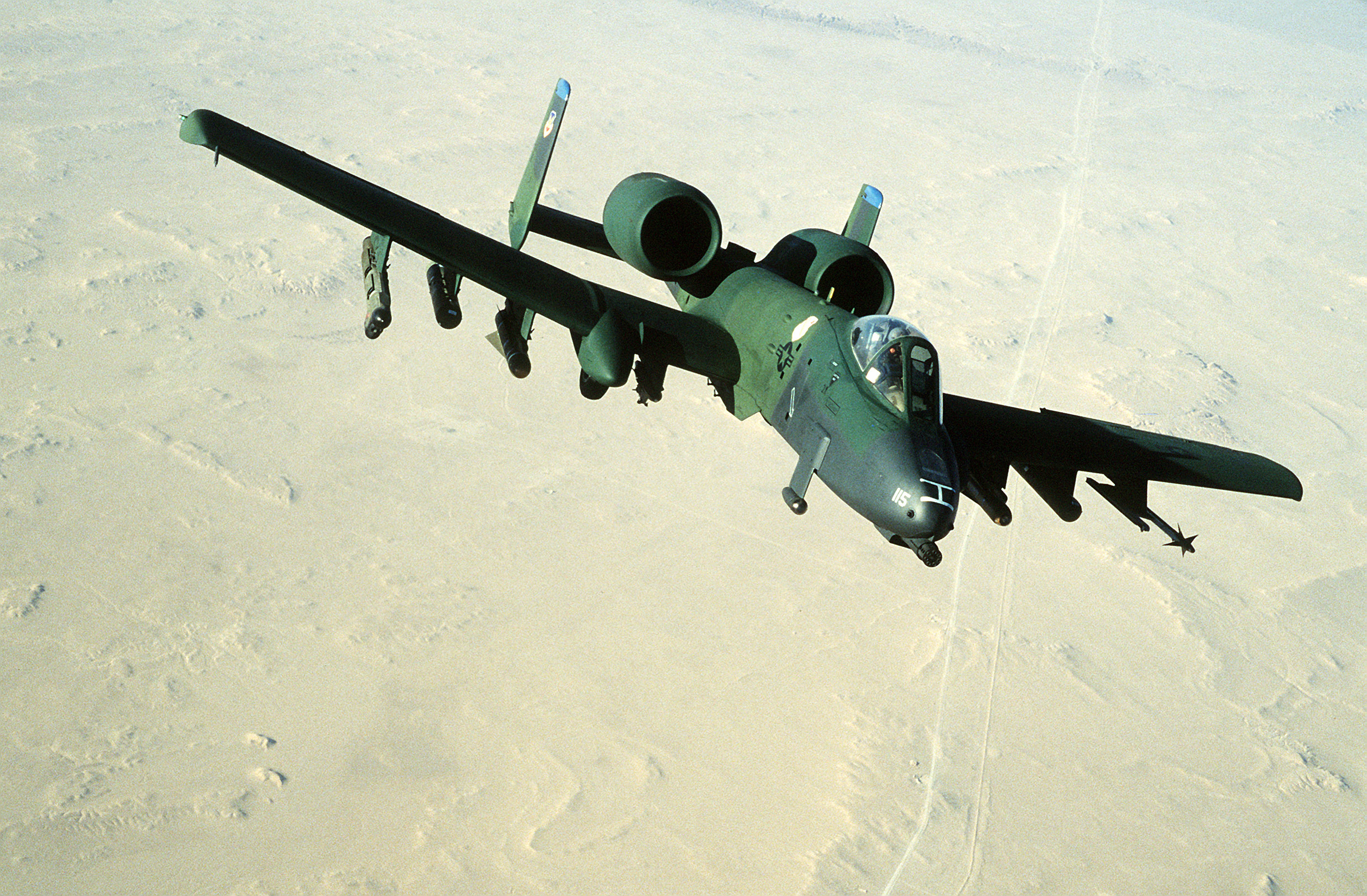 A-10 from the 355th Tactical Fighter Squadron during the Gulf War, 1991