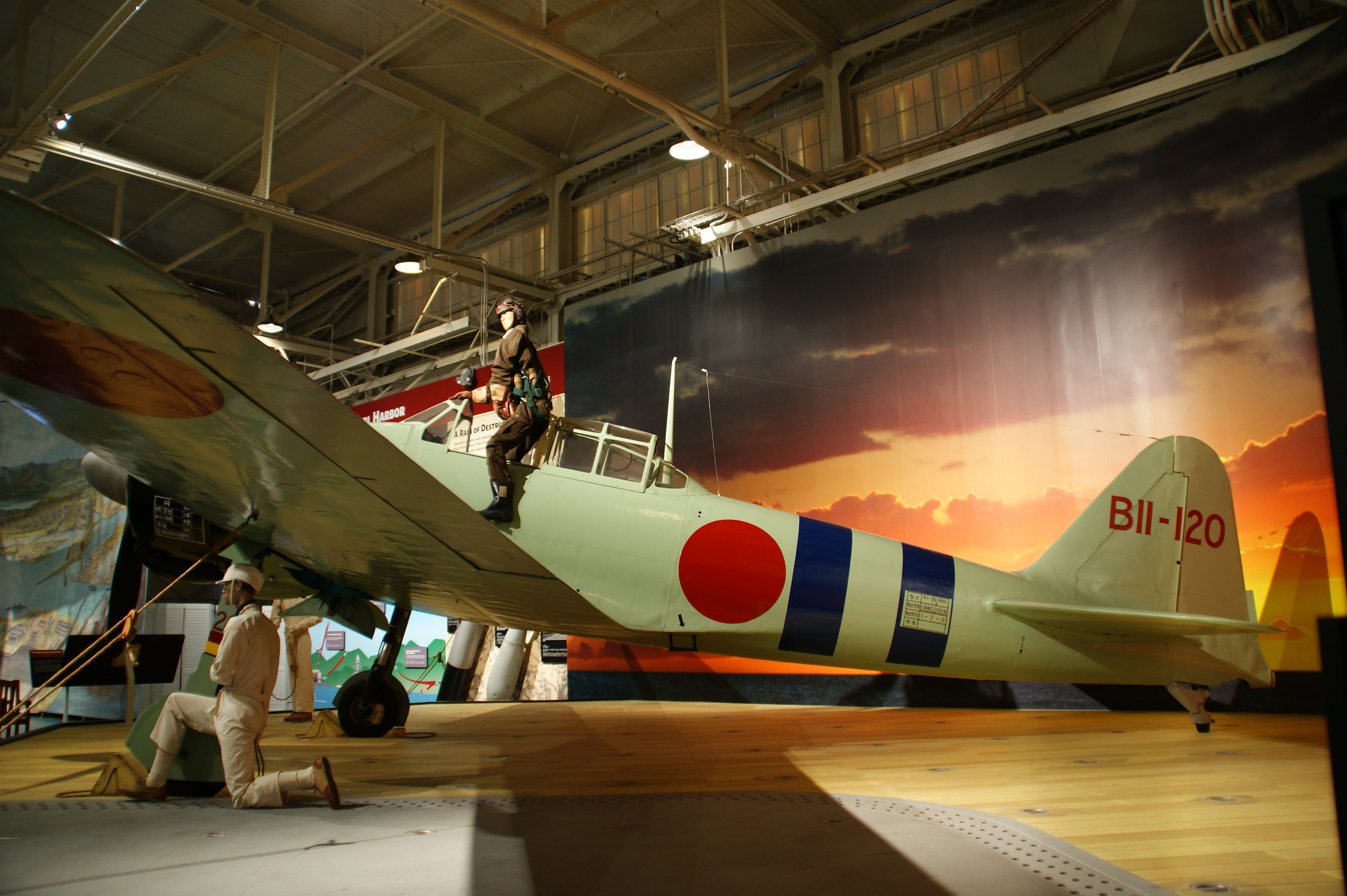 A6M2 Modello 21 Zero (n. di fabbrica 500) — vista di sinistra