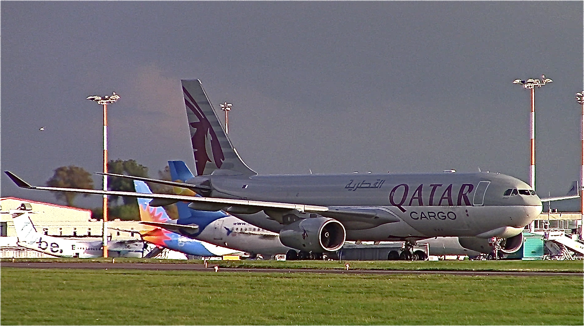 A7 AFY Qatar Cargo A330F @ East Midlands Airport