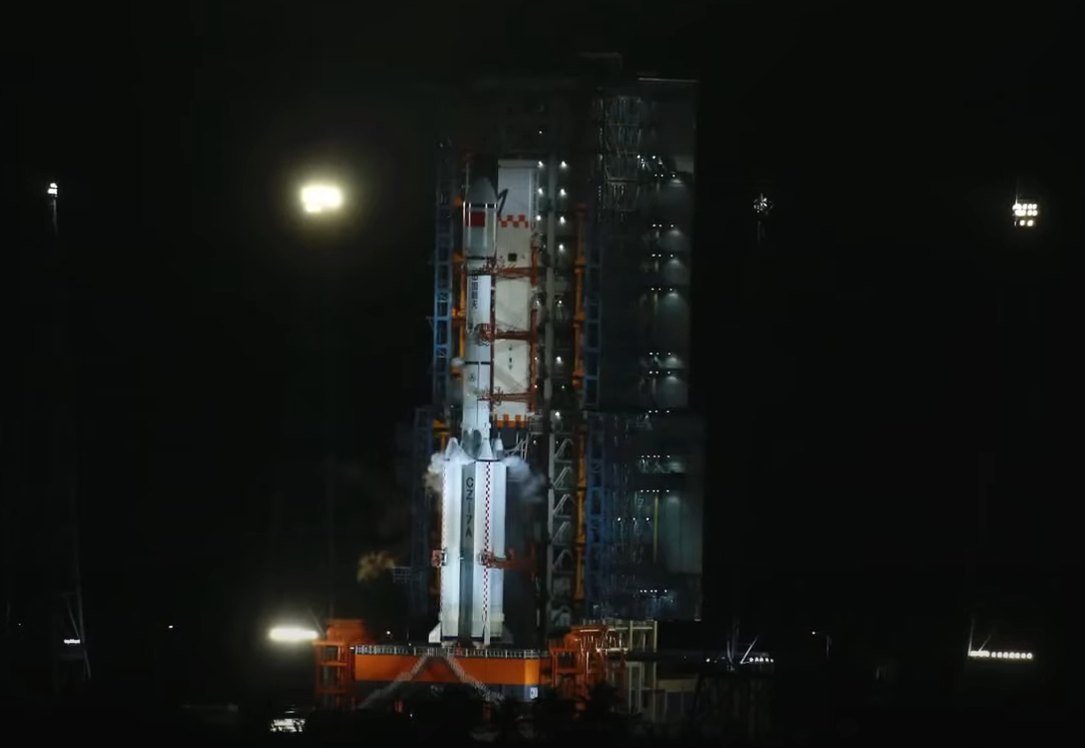A Long March 7A on the pad before the Shijian-23 launch