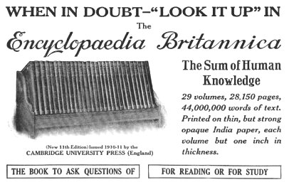 Ad Encyclopaedia Britannica 05-1913