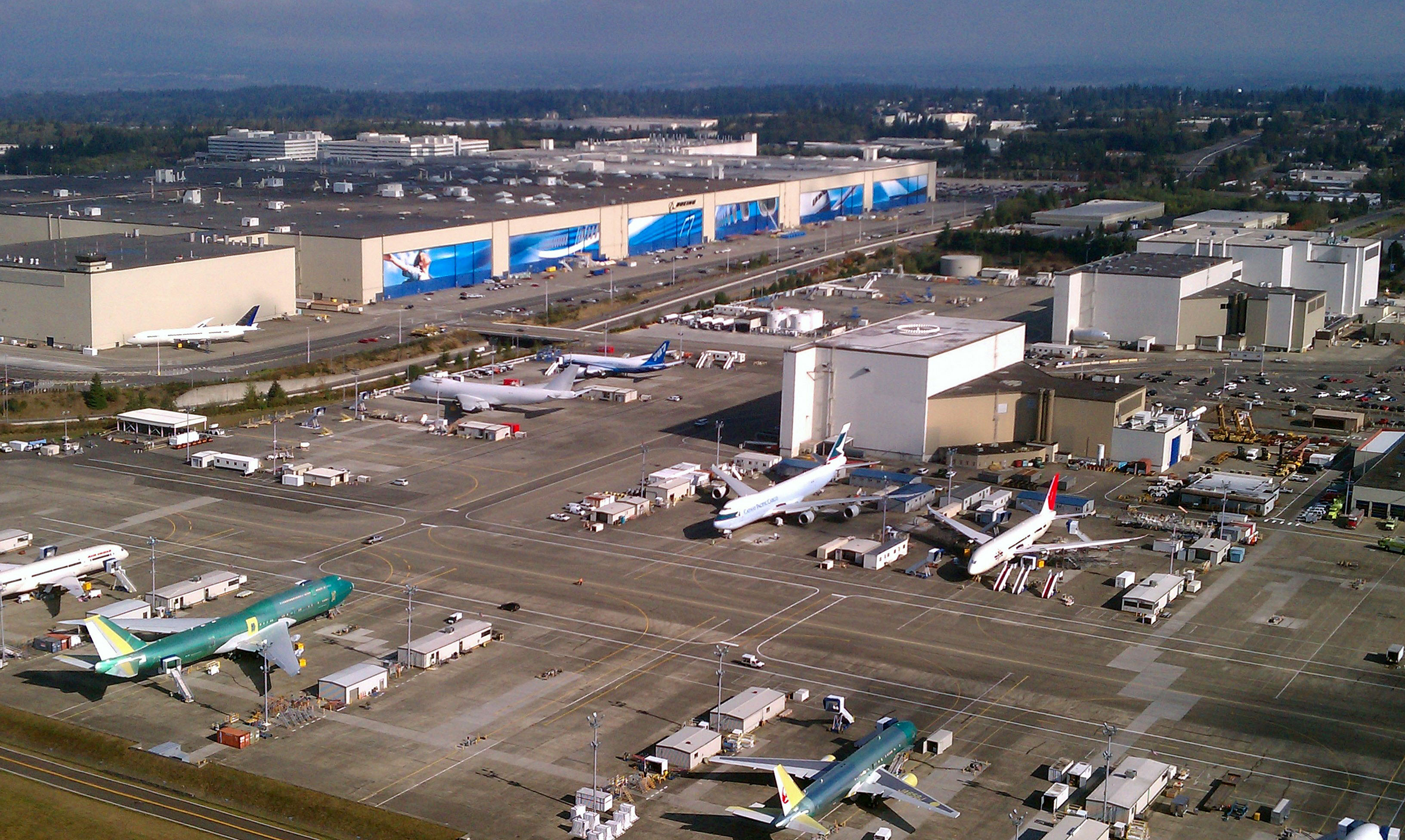 Aerial Boeing Everett Factory October 2011