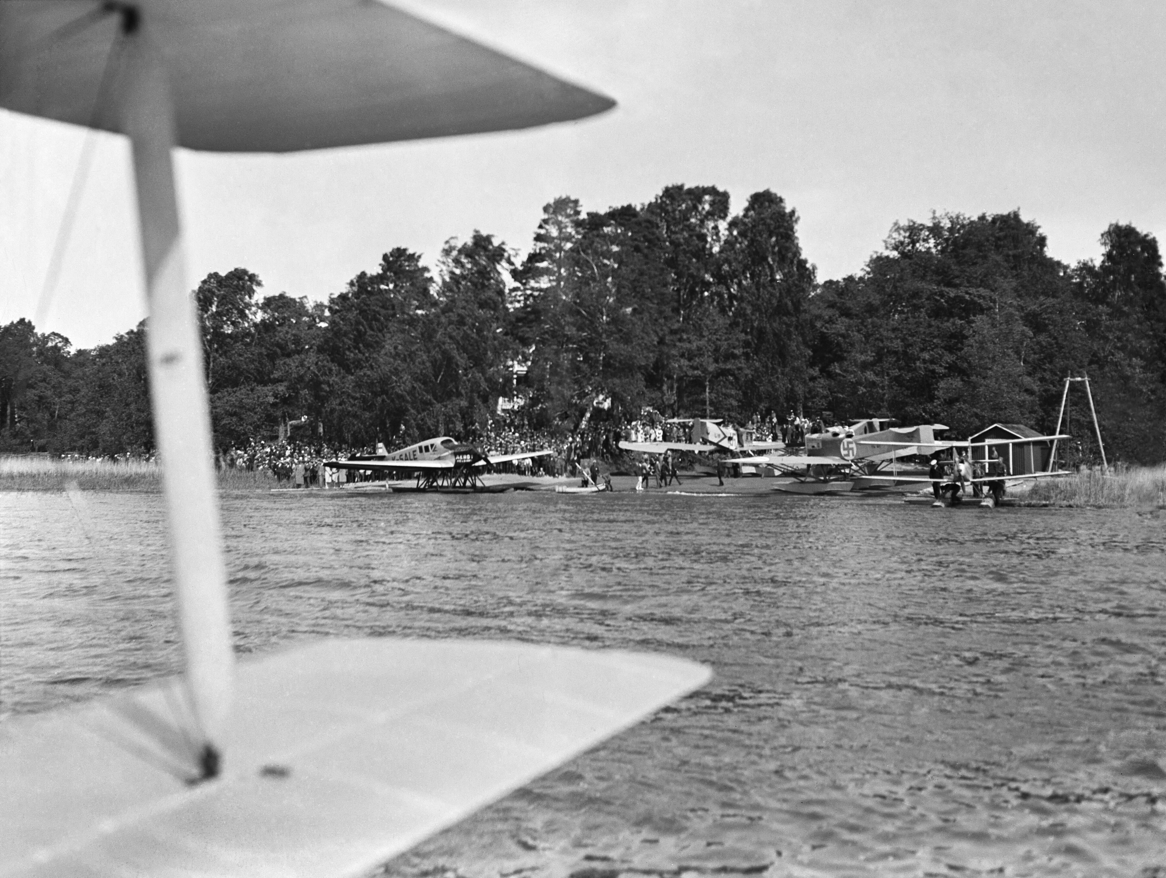 Junkers F.13fe K-SALE de Aero Oy en la base de hidroaviones de Ruissalo, Turku, 1929