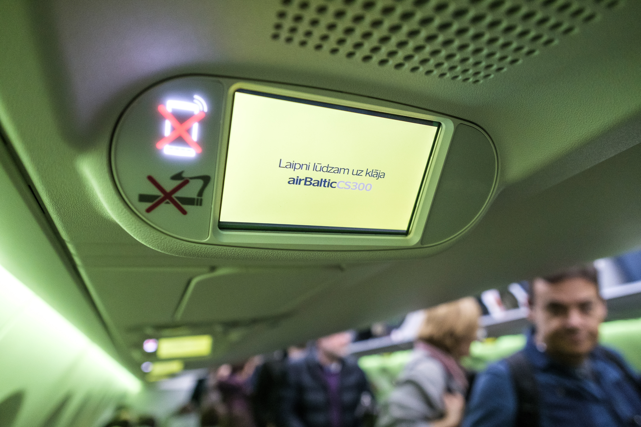 Air Baltic CS300 first commercial flight