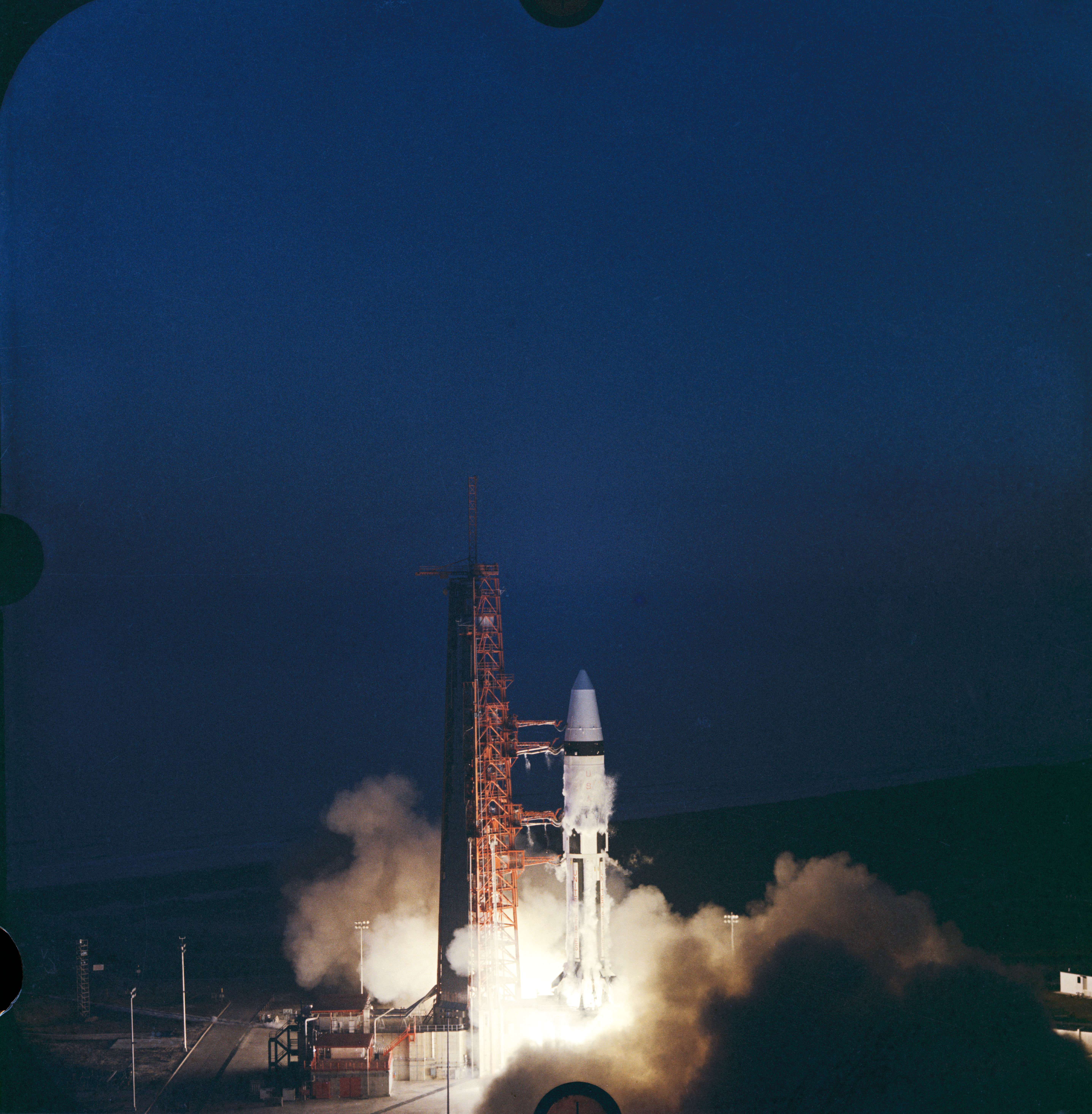 Apollo 5 — night launch from LC-37B (S68-19459)