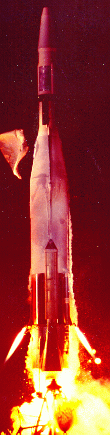 Atlas Agena B durante il lancio del Ranger 2, 18 novembre 1961