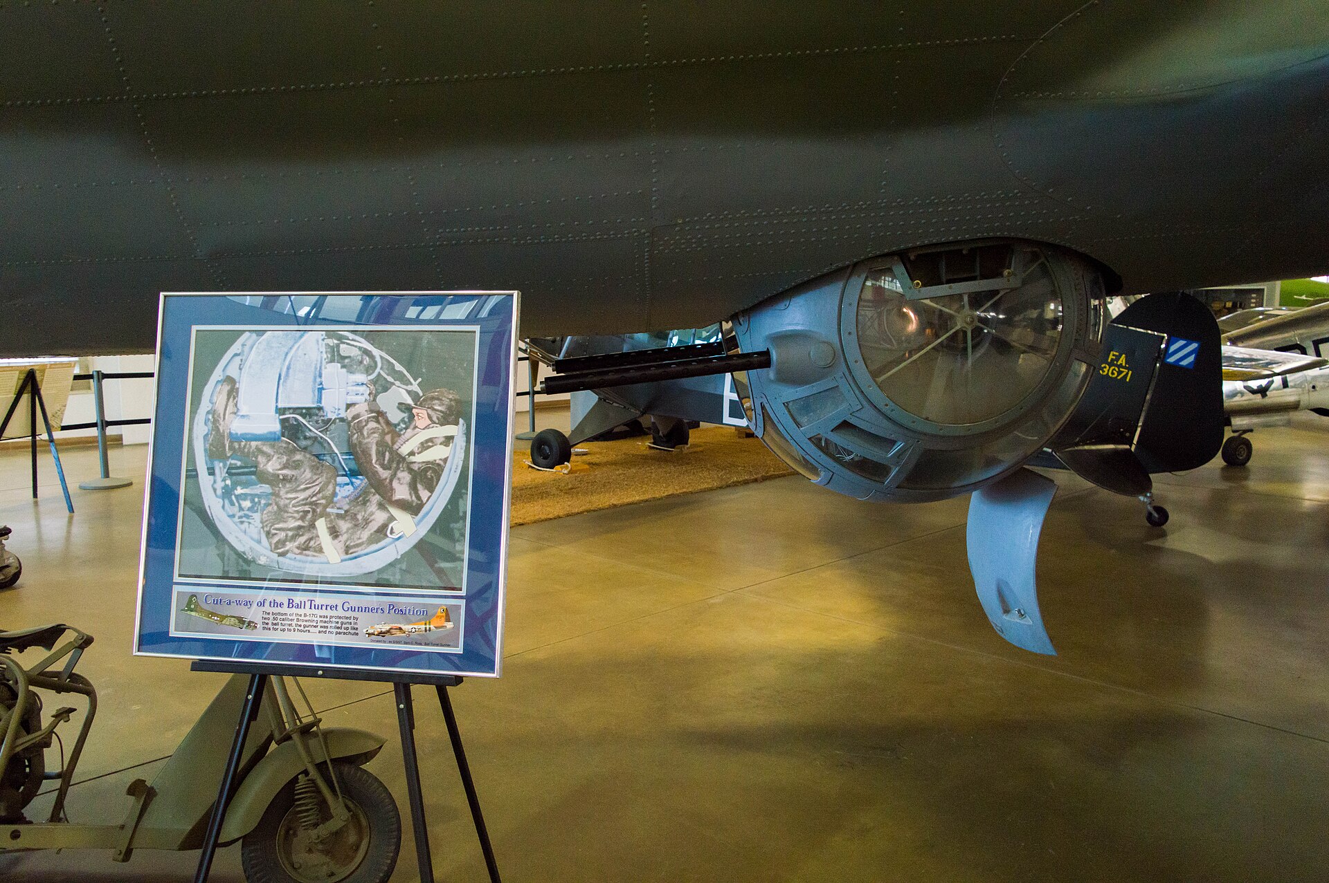 B-17G ball turret gun