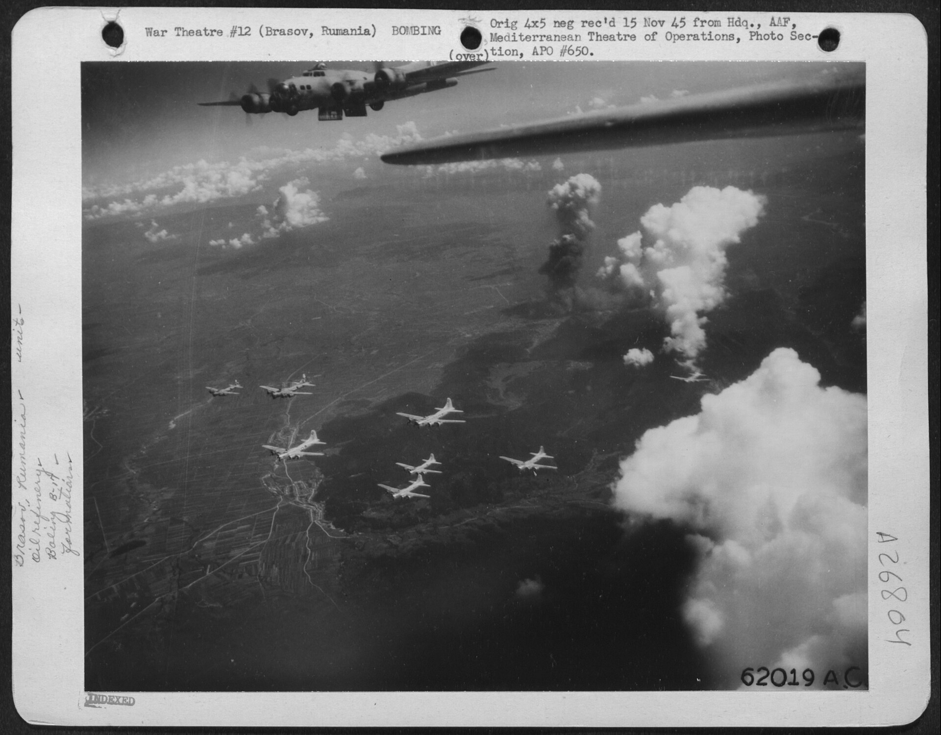 Bombardamento di un B-17 su Brașov il 4 luglio 1944