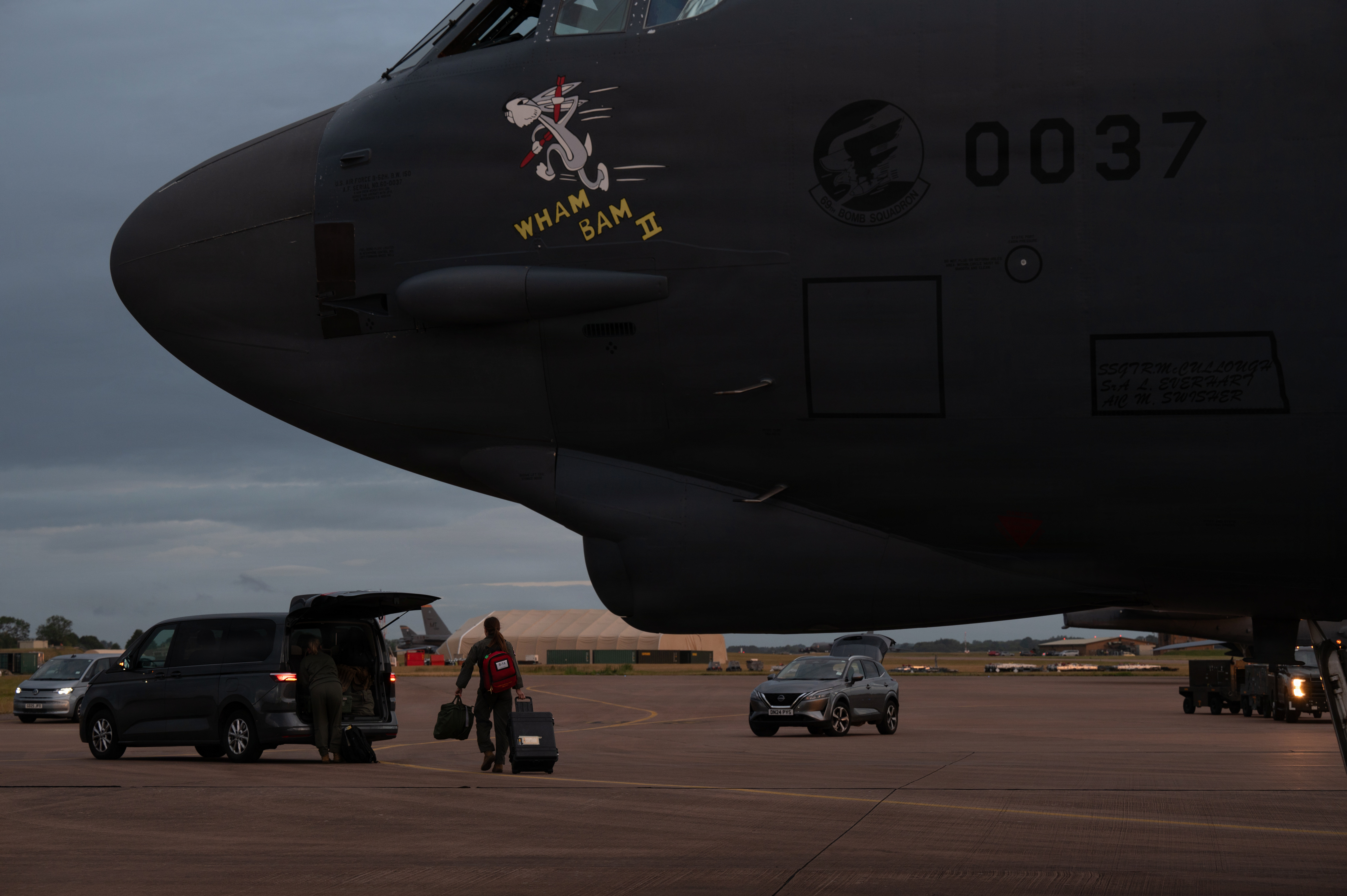 B-52H Stratofortress aterriza en apoyo al Mando Central de EE. UU.