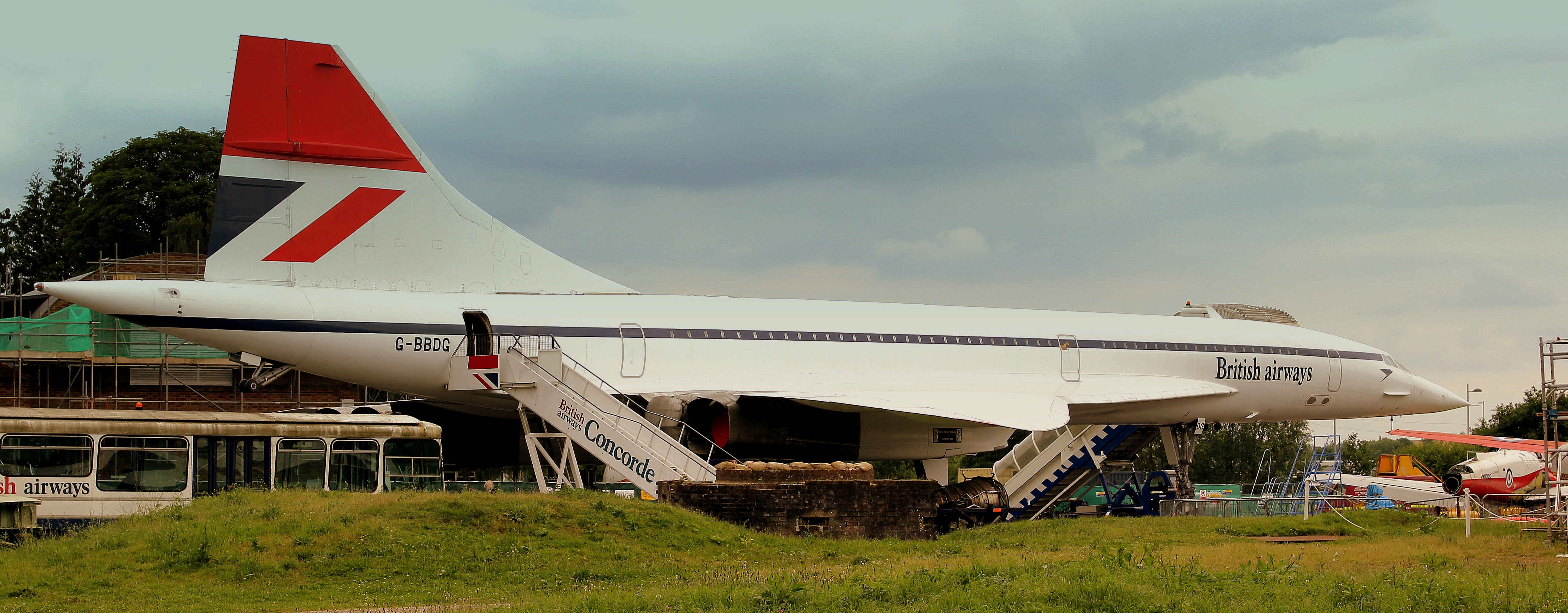 BAC Concorde G-BBDG en el Brooklands Museum, Weybridge, Surrey, junio de 2014