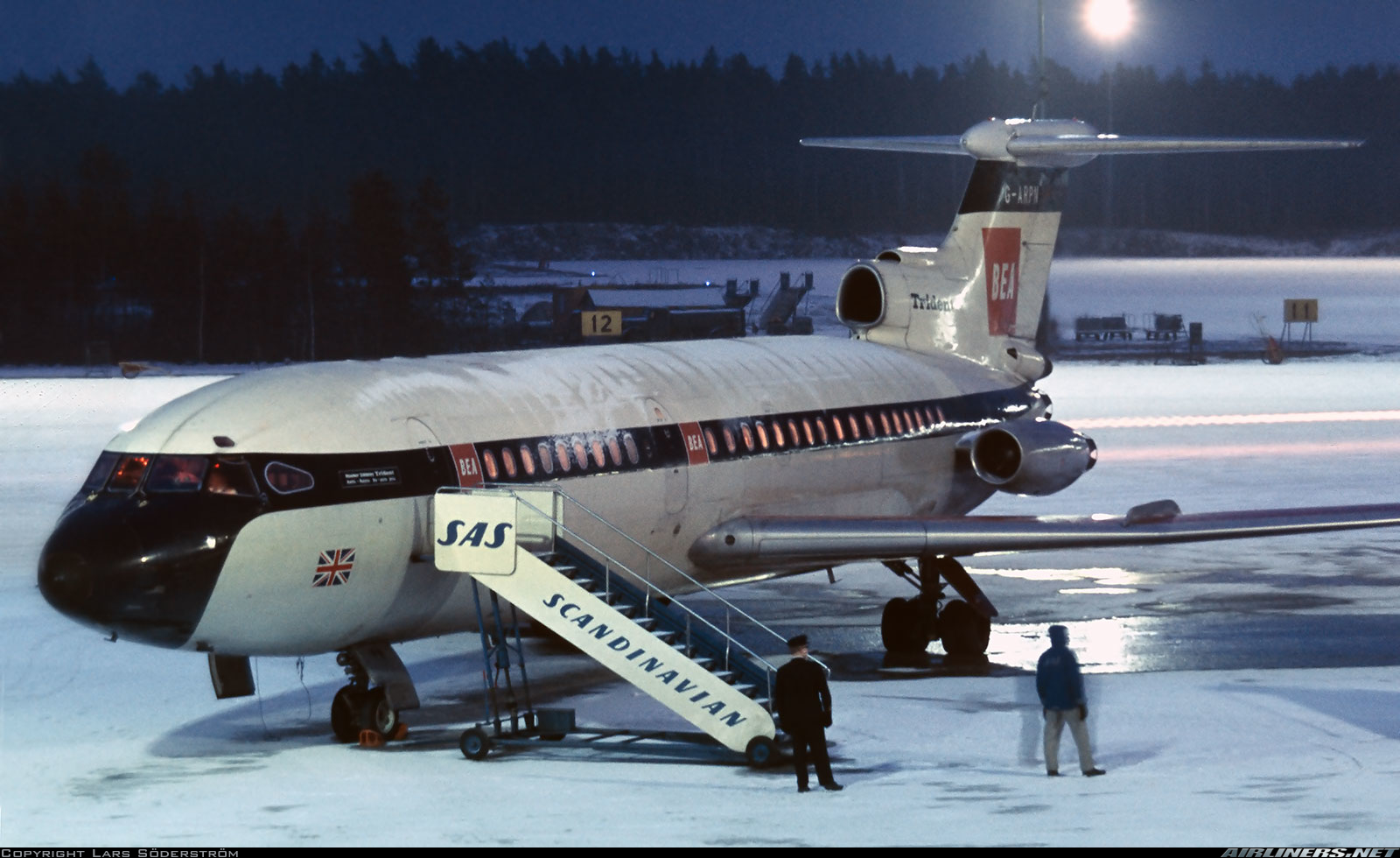 BEA - British European Airways Hawker Siddeley HS-121 Trident 1C G ARPN
