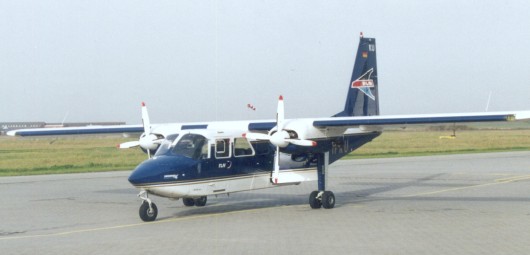 BN-2B de la FLN en el aeródromo de Norden-Norddeich