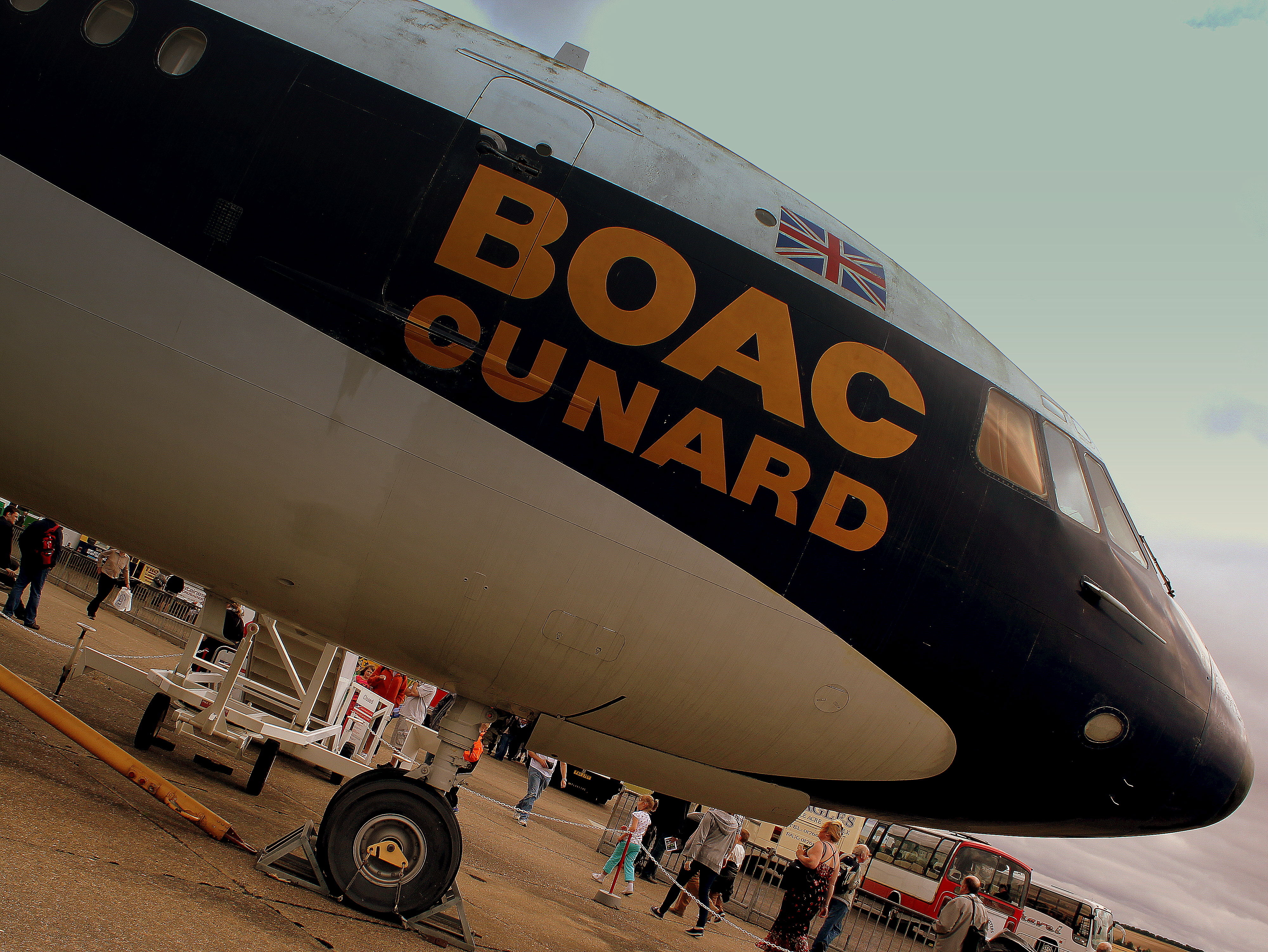 BOAC Super VC10 G ASGC en Duxford, septiembre de 2012