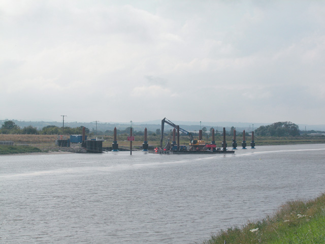 Barge dock and slipway