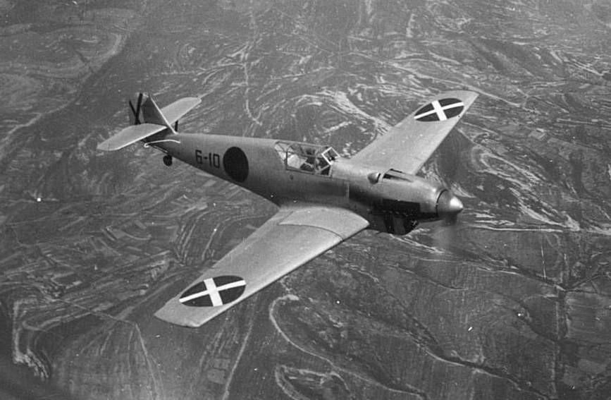 Bf 109A della Legione Condor con contrassegni nazionalisti spagnoli