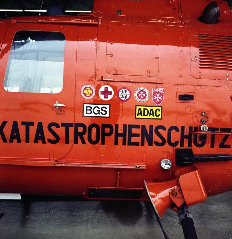 Bo 105 de la Protección Civil alemana (Bundesarchiv)