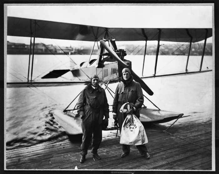 Boeing "C" seaplane with air mail, March 1919 (MOHAI 6927)