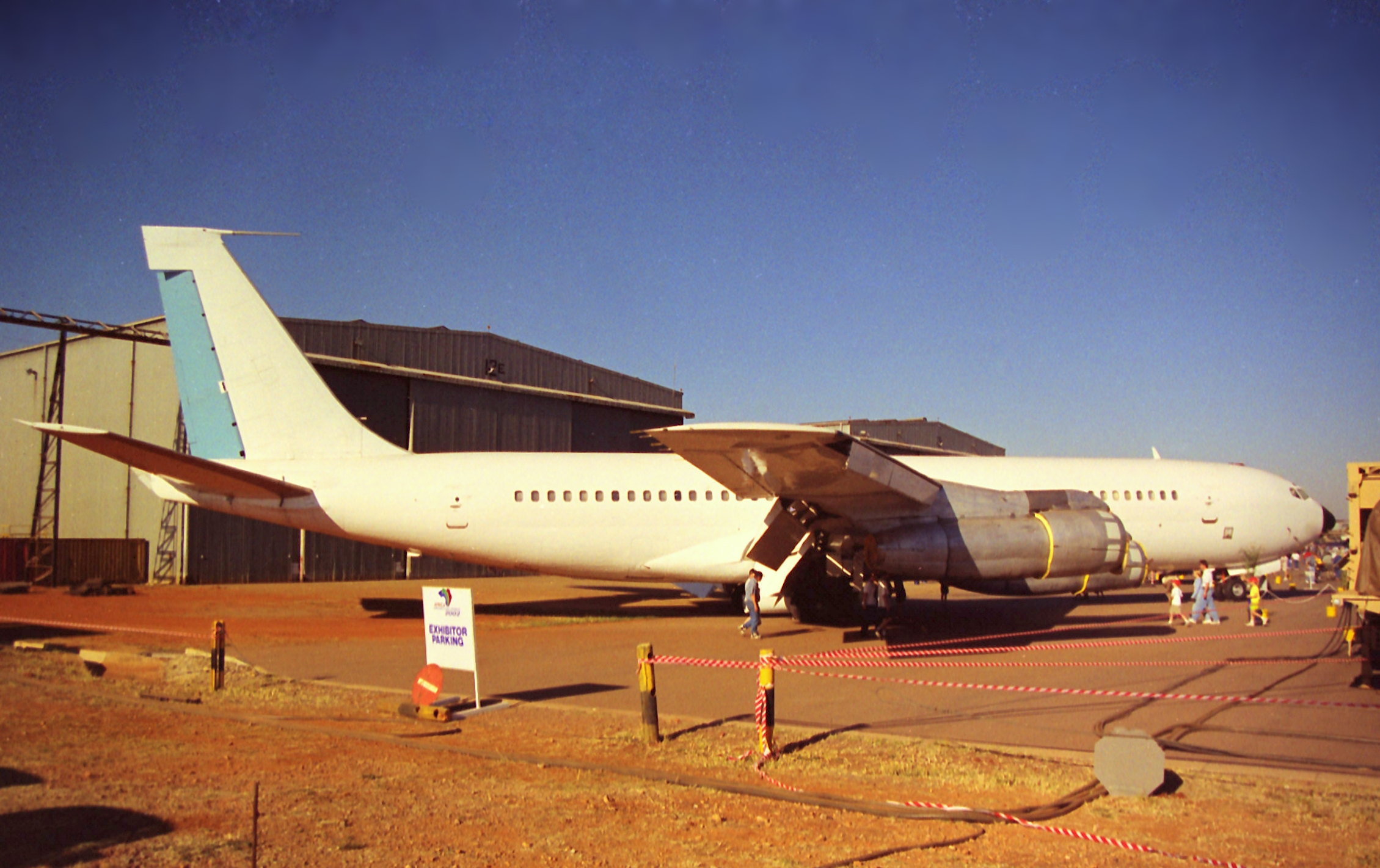 Boeing 707-344B 1423/AF623 de la SAAF, imagen de archivo: AFB Waterkloof, 2002