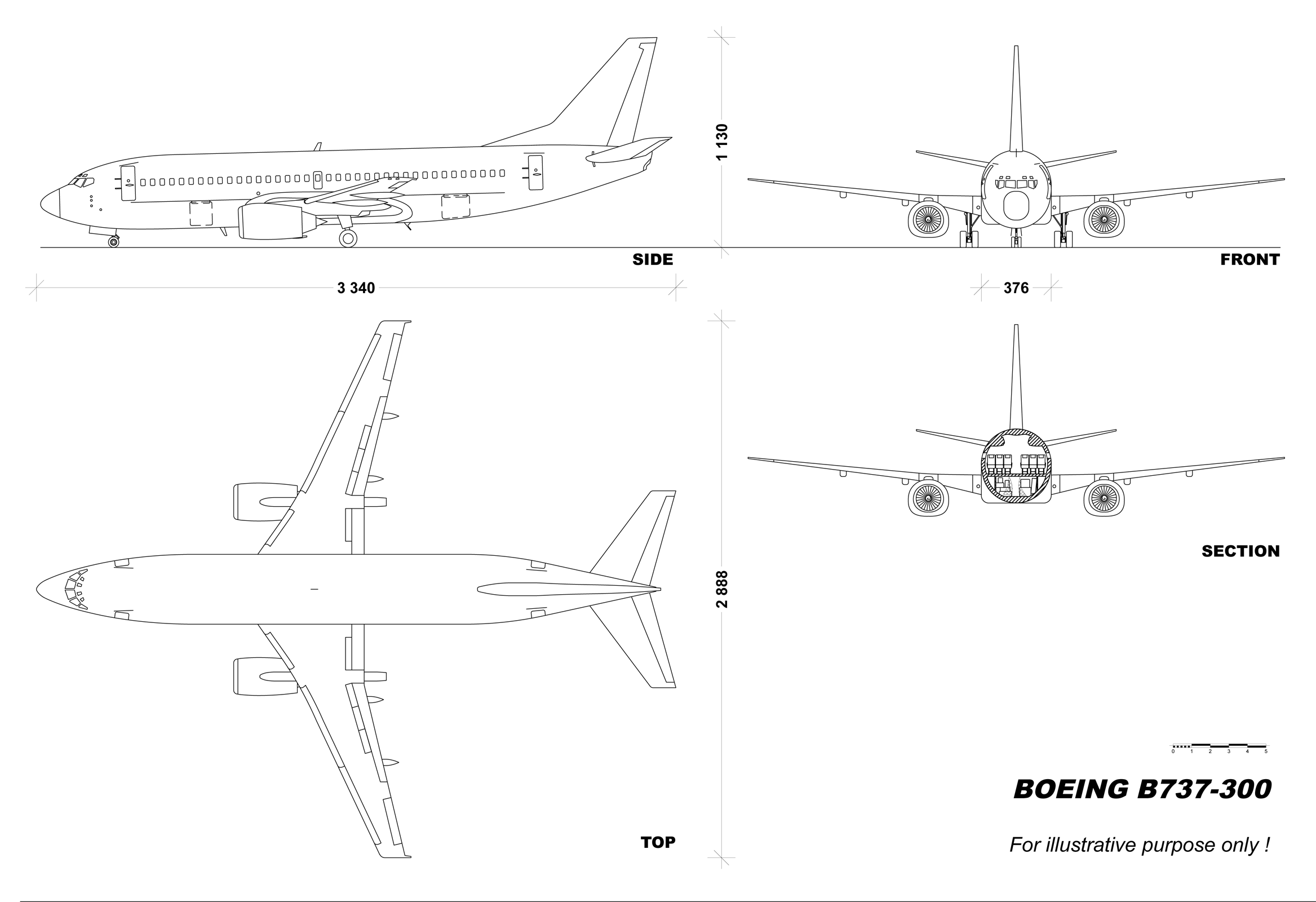 Three-view drawing of Three-view drawing