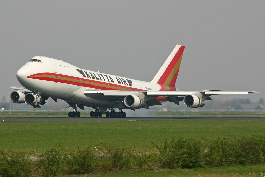 Boeing 747-146(SF) Kalitta Air N702CK, AMS Amsterdam (Schiphol), Netherlands PP