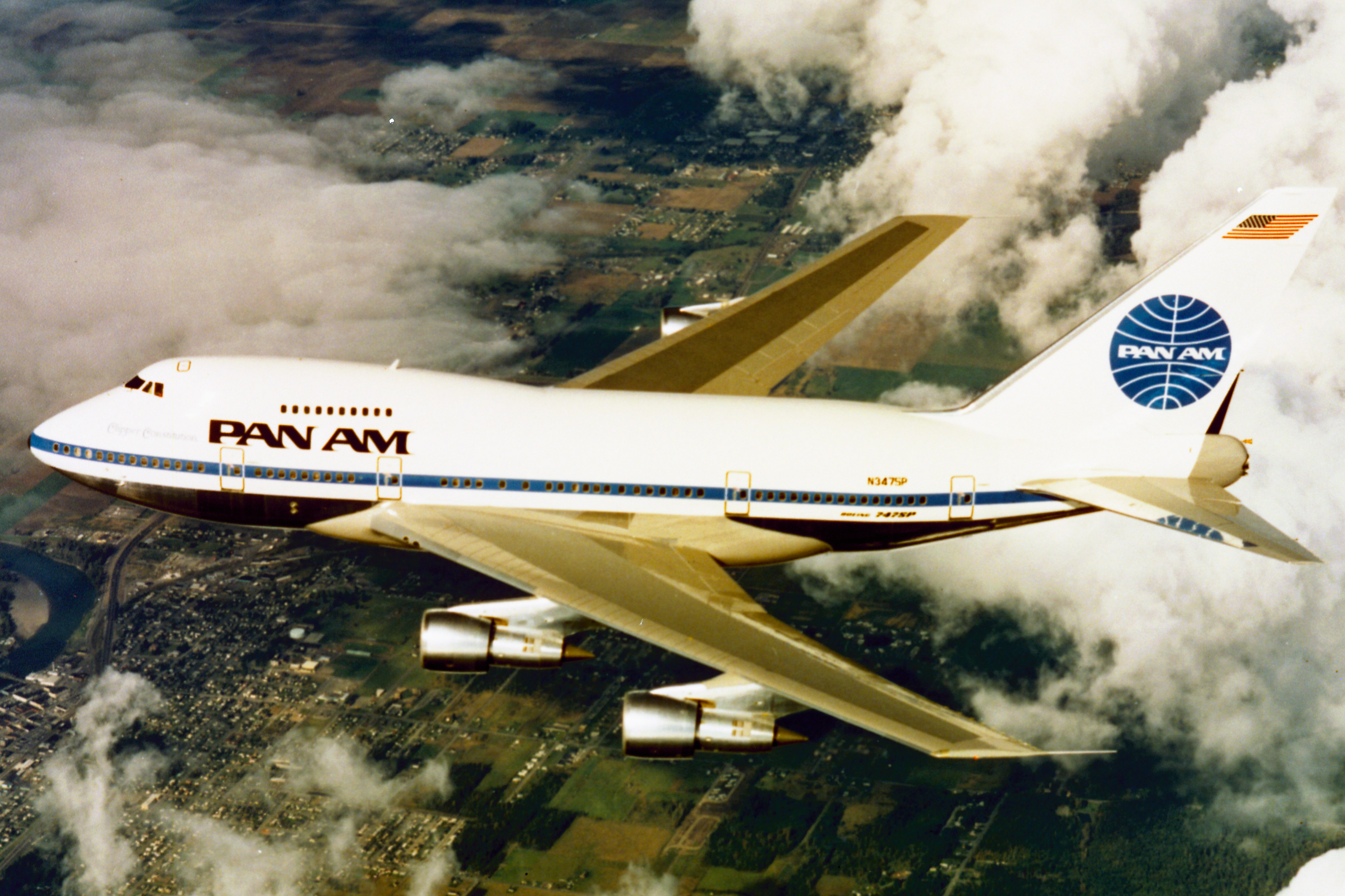 Boeing 747SP de Pan Am, avión de investigación GASP, 1976