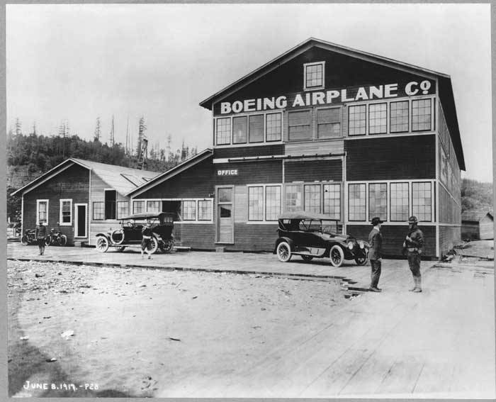 Vecchio stabilimento della Boeing Airplane Company, 8 giugno 1917 (MOHAI 6929)