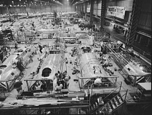 Assemblaggio di un Boeing B-17F, dicembre 1942