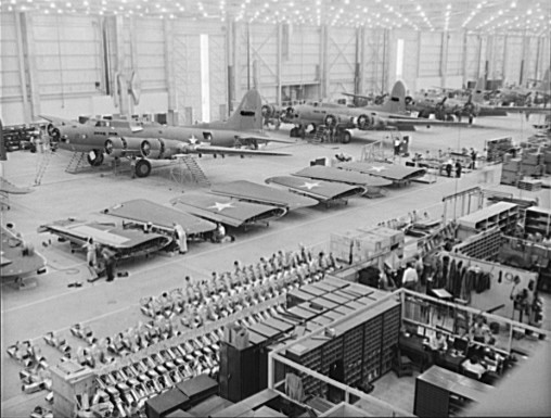 Boeing B-17F production line Oct1942