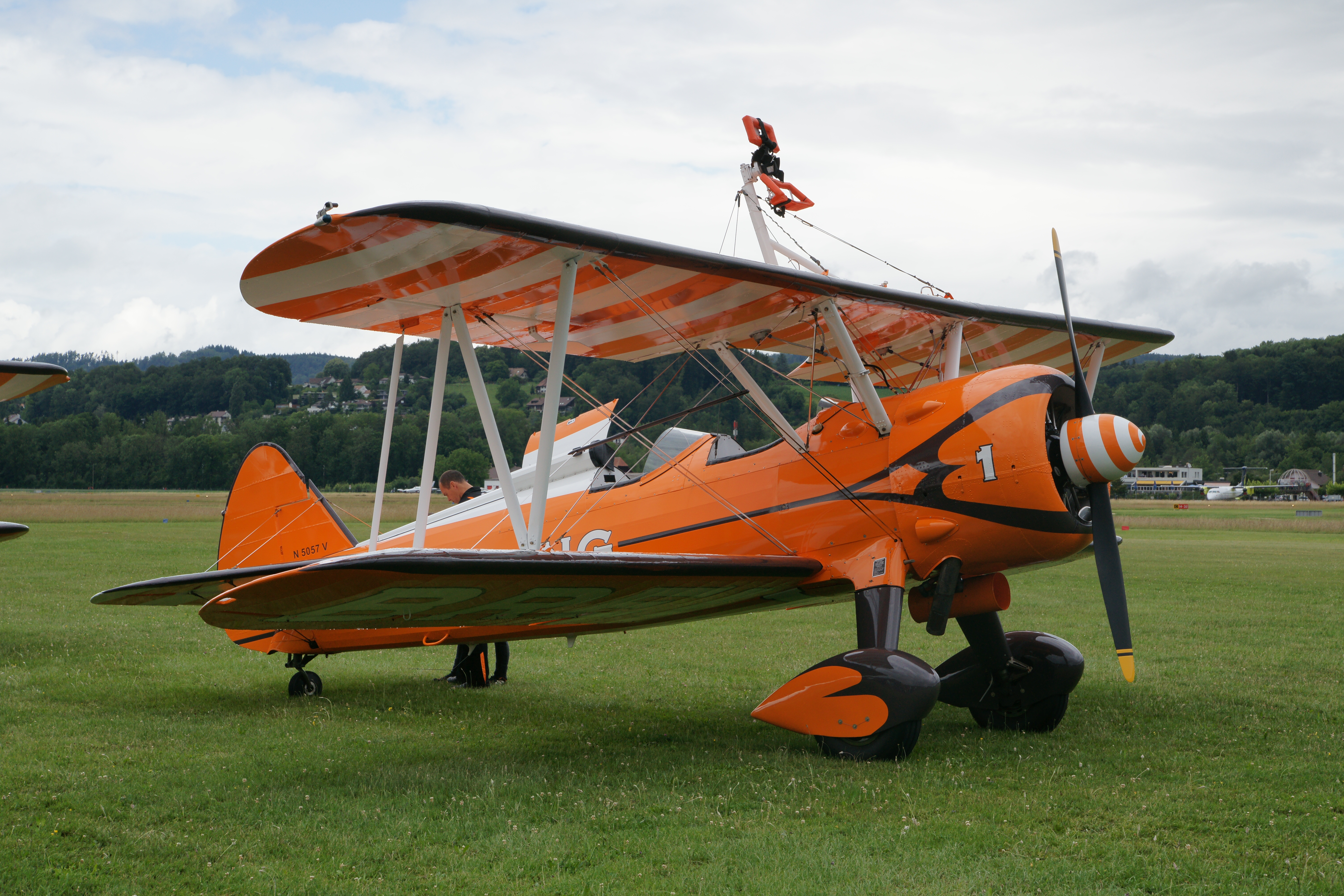 Boeing Stearman biplane, Breitling Wingwalkers, IBT 2011