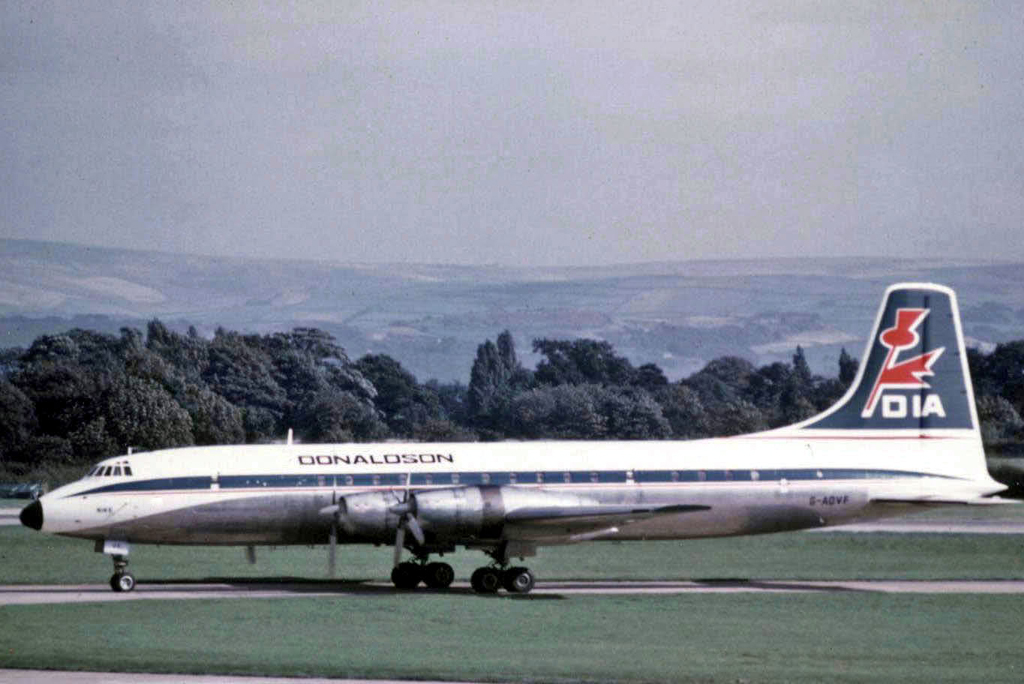 Bristol 175 Britannia 312 G AOVF Donaldson RWY 4 9 71 edited 3