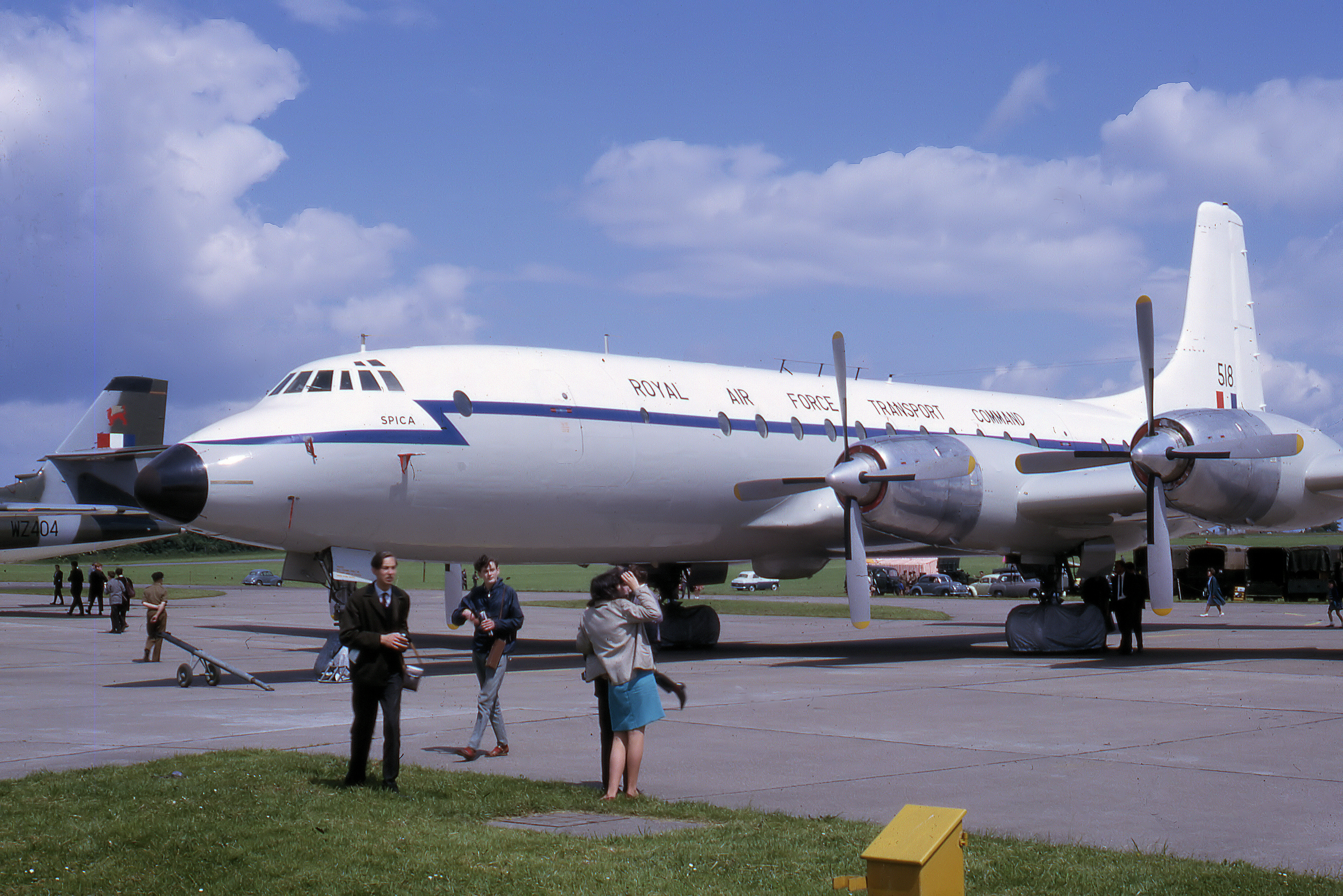 Bristol britannia on ground in 1964 arp