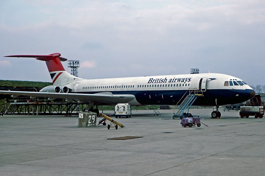 British Airways Super VC10 Serie 1151 (más tarde RAF ZD232), 1977