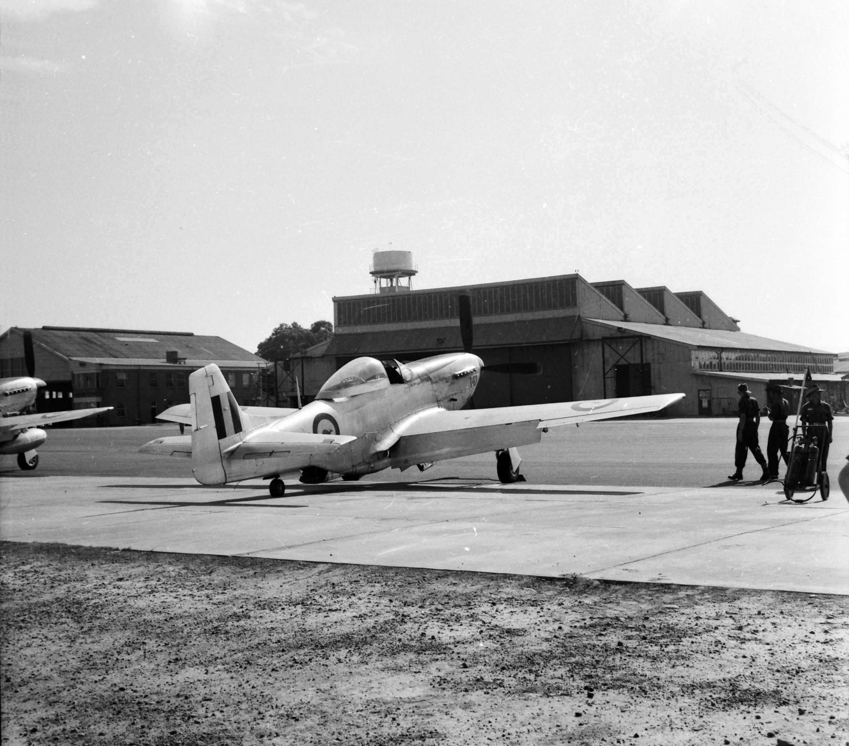 CAC P51 Mustang A68-141 en RAAF Richmond, abril de 1958