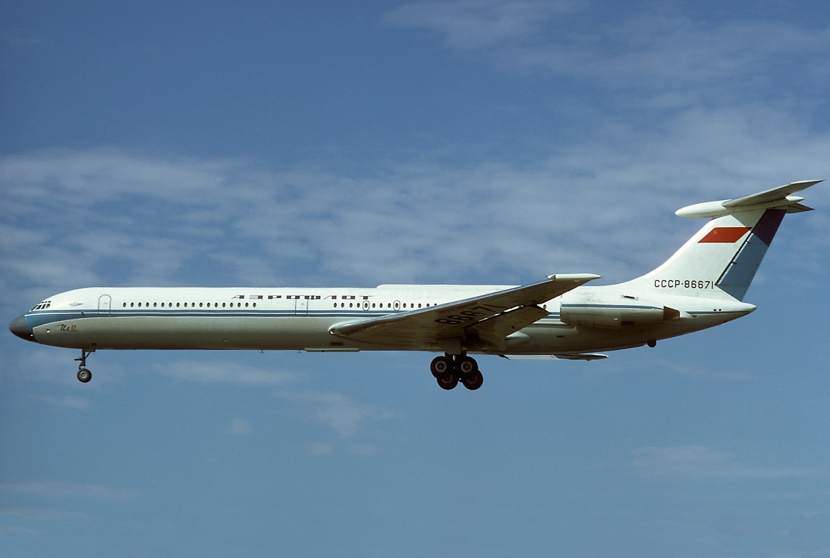 CCCP-86671 Ilyushin Il-62 Aeroflot, Leonardo da Vinci Airport, August 1972