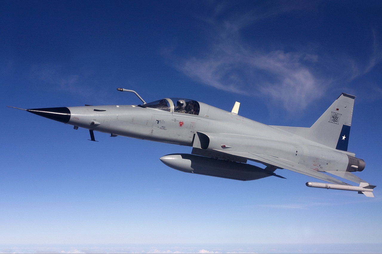F-5E Tigre III de la Fuerza Aérea de Chile sobre Brasil (Lofting 2)
