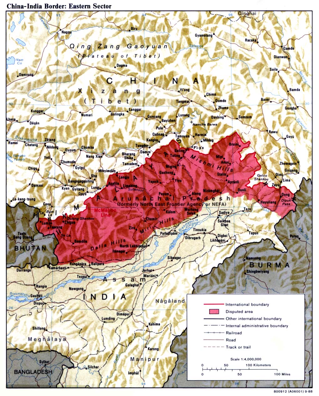 Confine orientale tra Cina e India 88