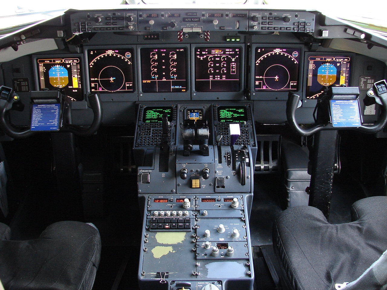 Cockpit of Boeing 717