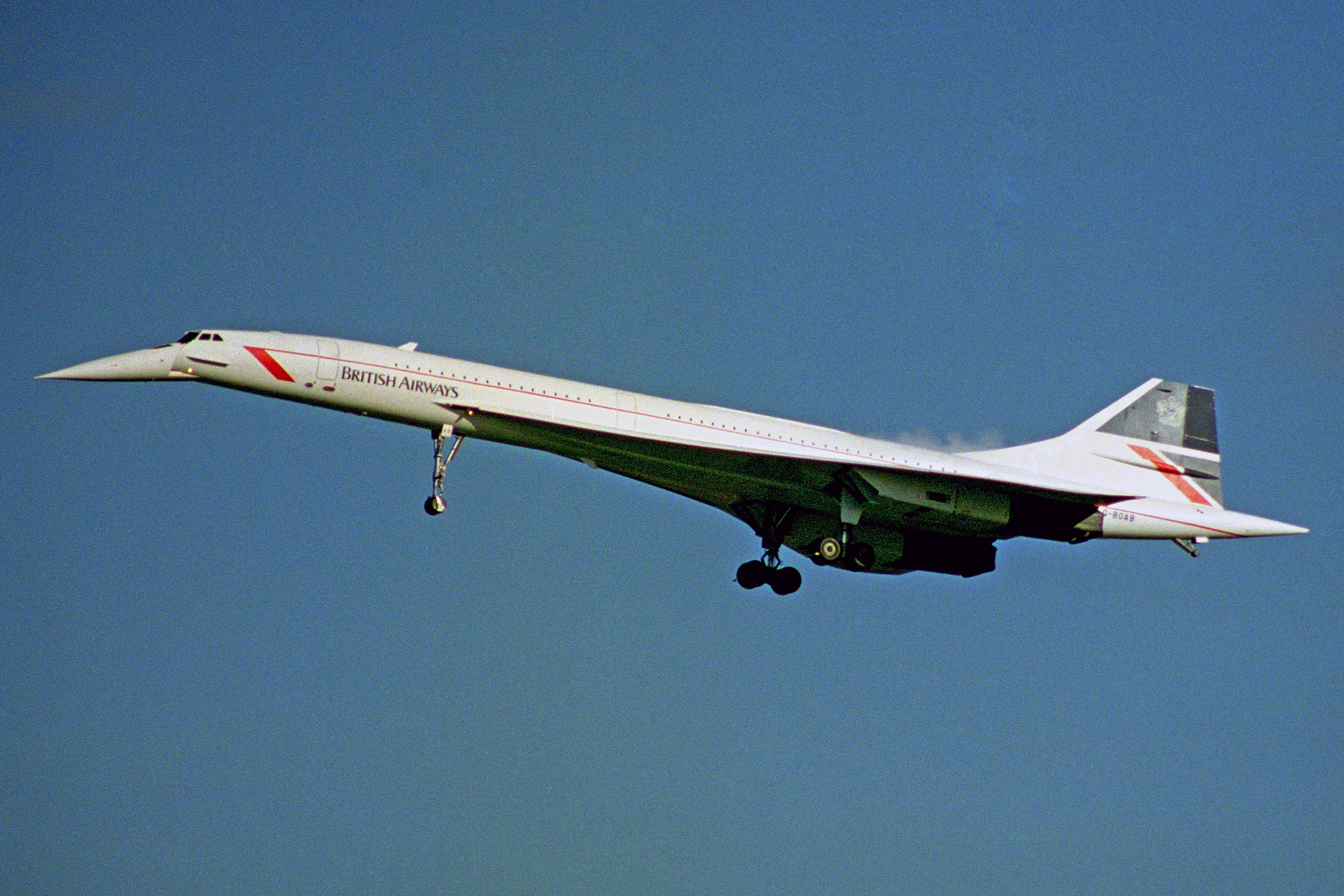 Concorde G BOAB de British Airways, Manchester