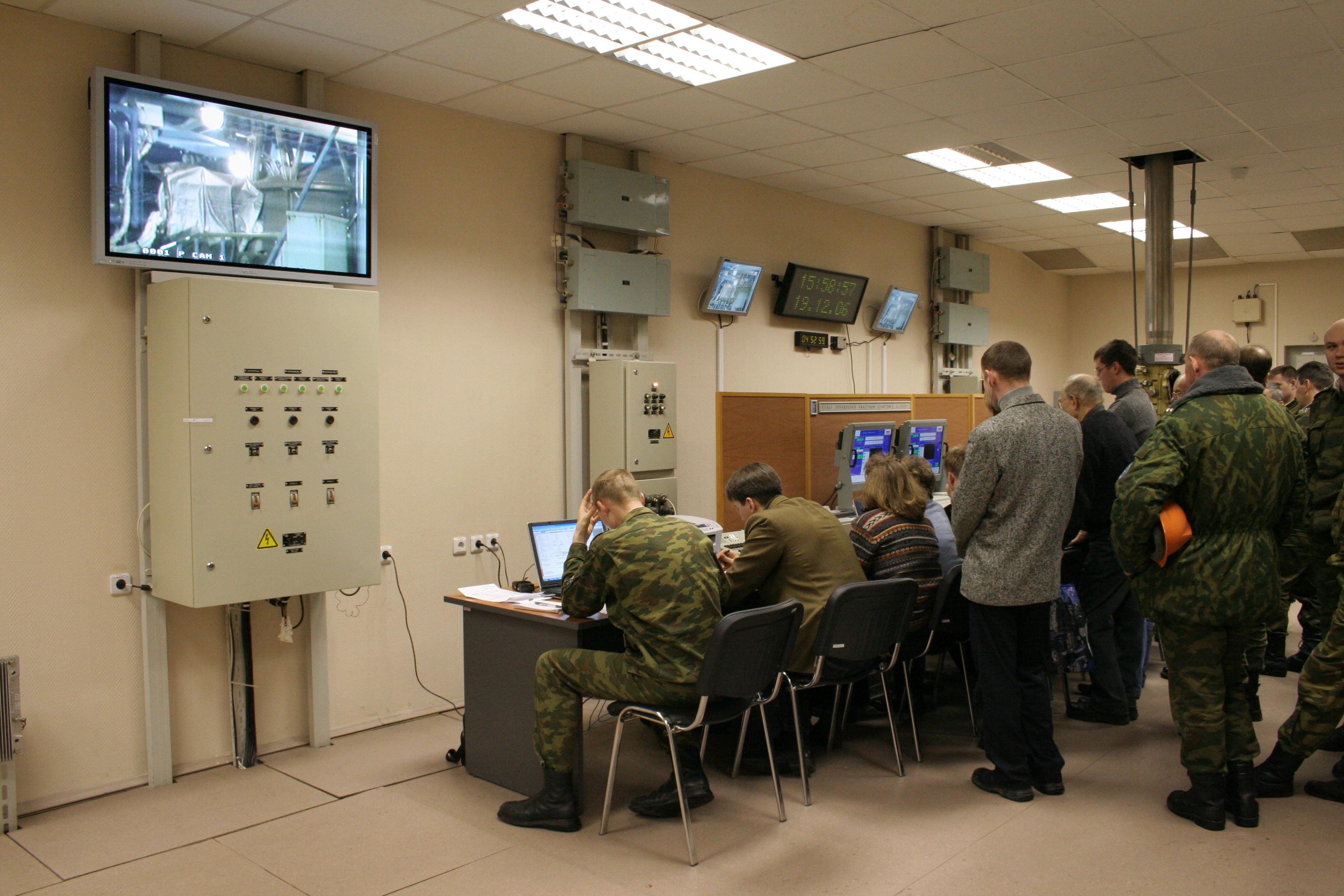 Control console of the Soyuz-2 guidance system