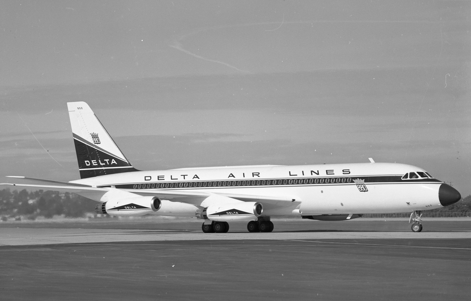Convair 880 Delta 23 0036436 Convair Negative Image