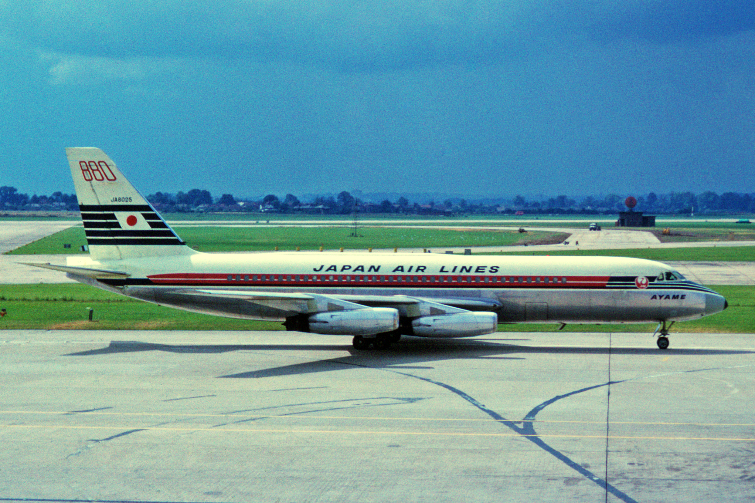 Convair 880 JA8025, Japan Air Lines, London Heathrow 2 Sep 1963