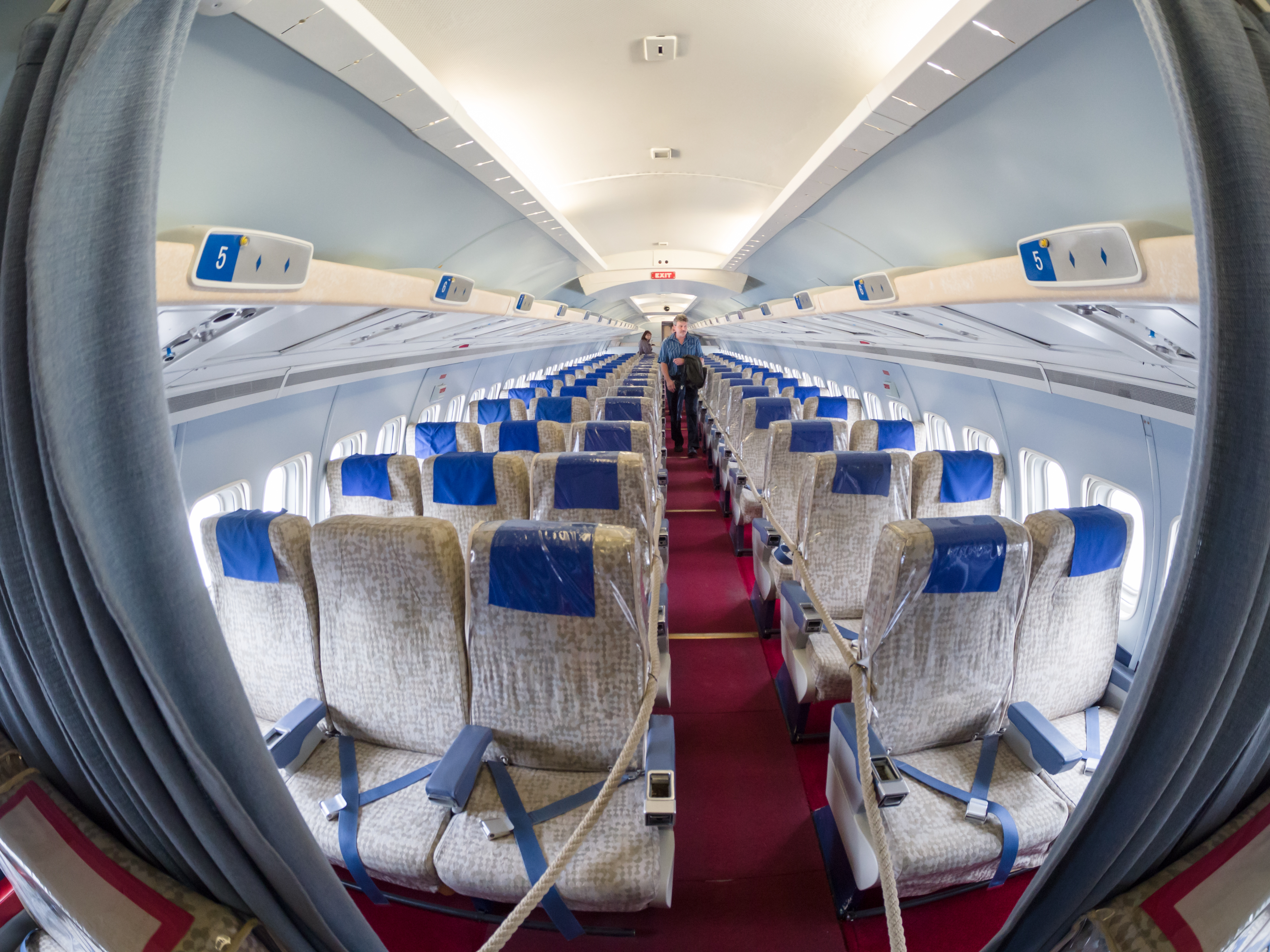 Intérieur du Convair 990 "Coronado"