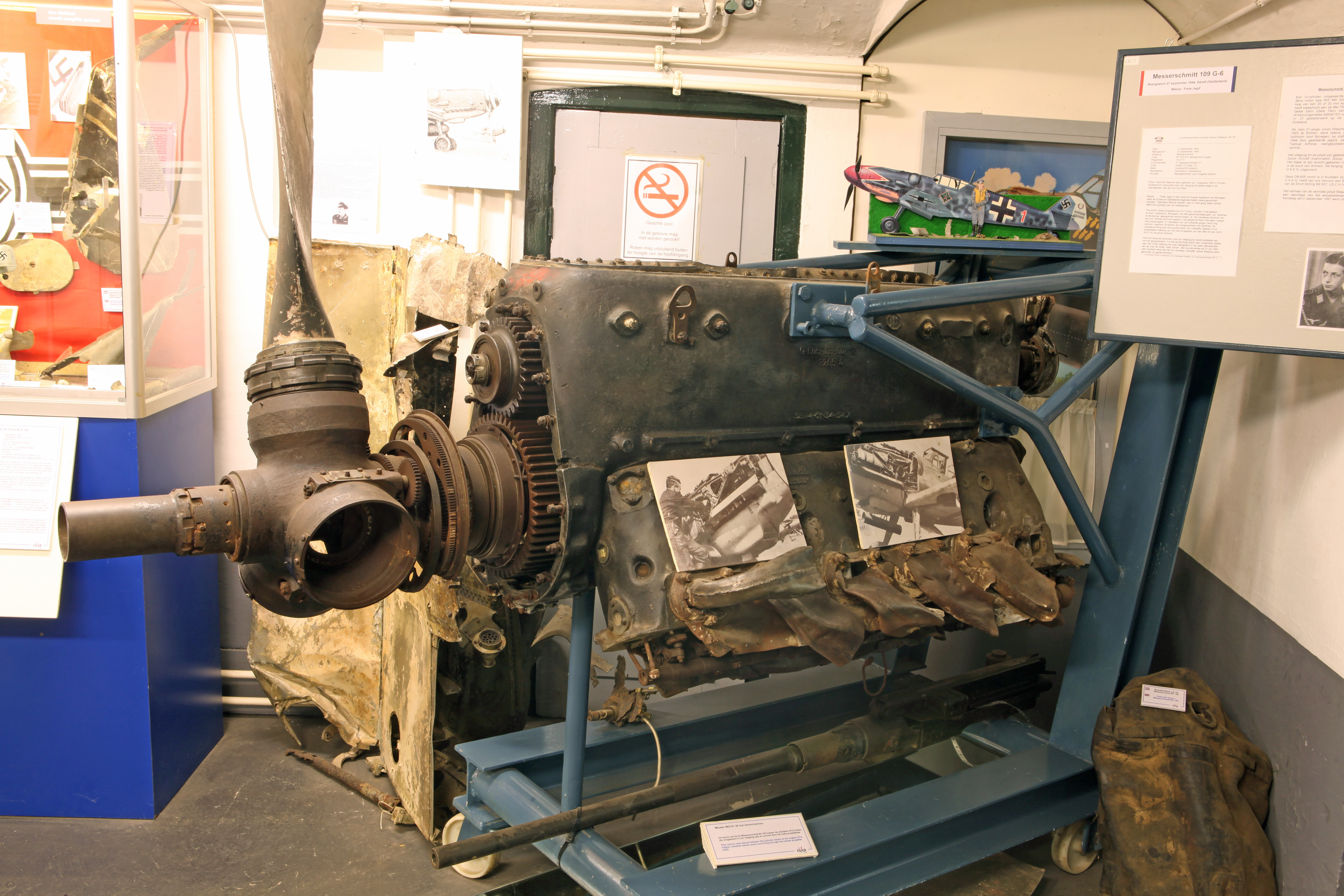 Crashed Messerschmitt Bf 109 G6 Engine