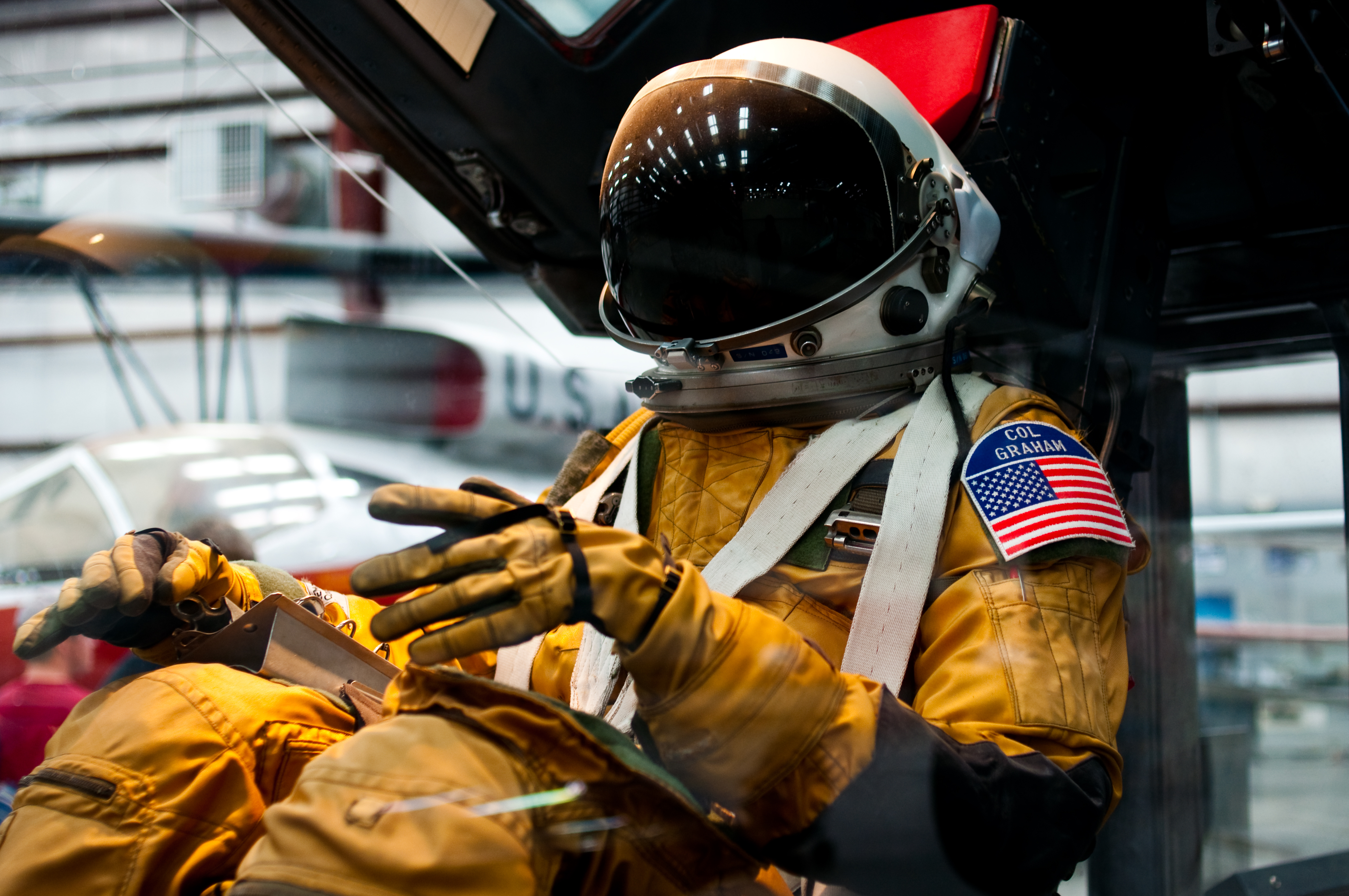 David Clark full pressure suit worn by SR-71 crews