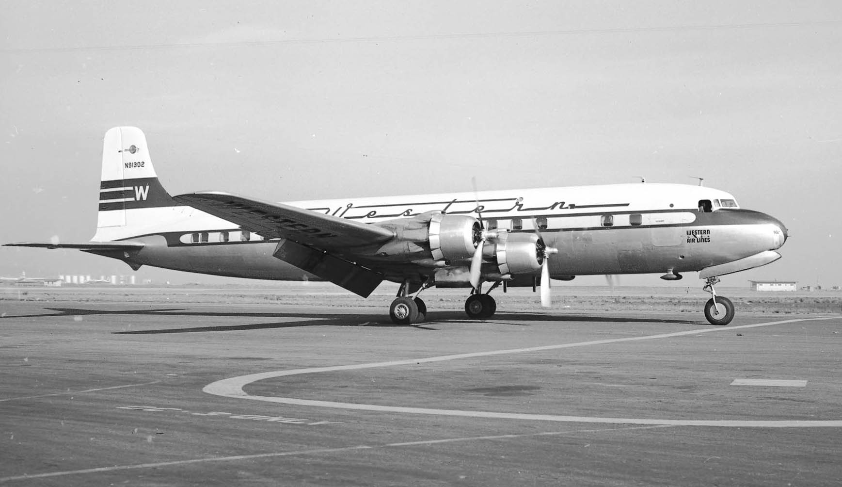 Douglas DC-6B Western Air Lines