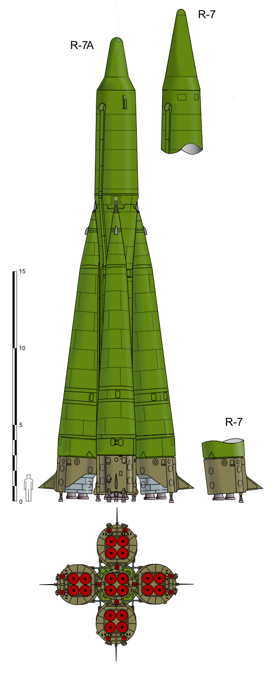 Dessin du missile balistique R-7A